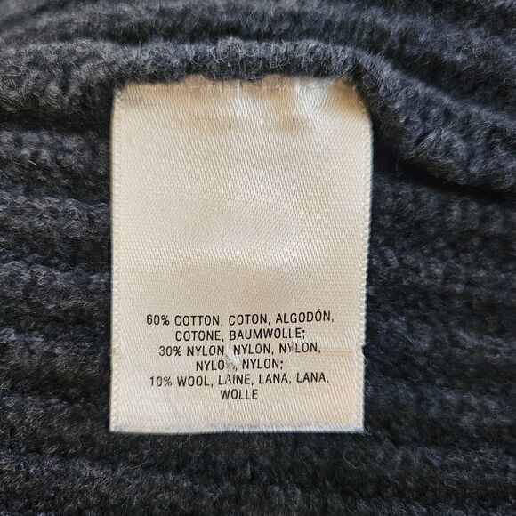 Anthropologie KNITTED & KNOTTED Posie Cardigan Lrg Gray Elbow Balloon Sleeve - Picture 10 of 11